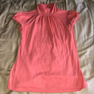 Short sleeve turtleneck top